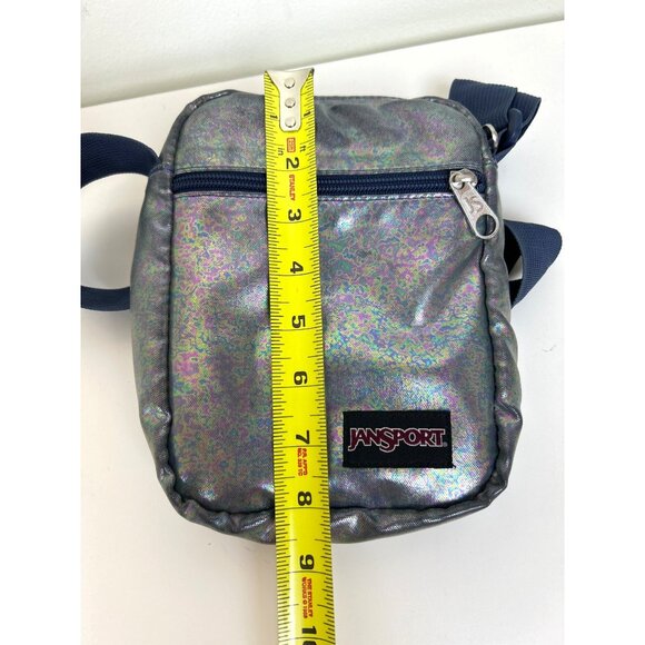 Jansport Weekender Mermaid Shiny Holographic Adjustable Strap Crossbody Bag - Picture 8 of 11